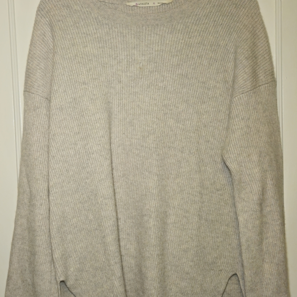 Athleta Women's Beige Wool/Cashmere Blend Sweater